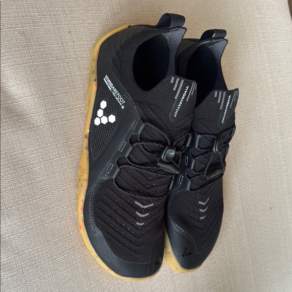 Vivobarefoot Recycled Black White EUR 39L Primus Trail Knit Obsidian - Picture 3 of 12